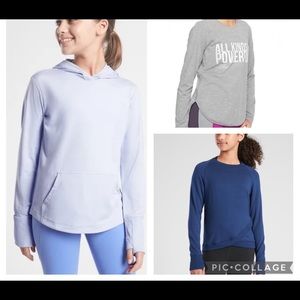 Athleta Girl Long Sleeve Top Sweater size 12